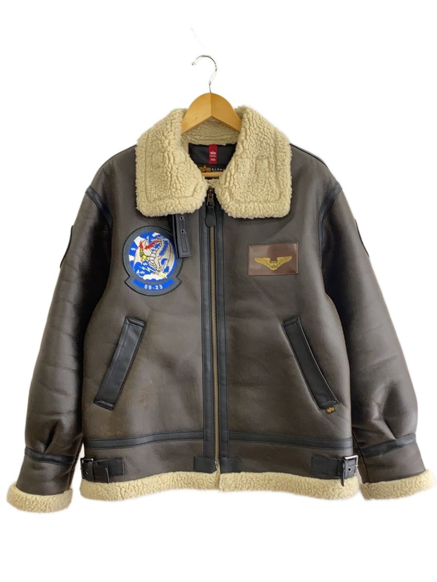 【中古】ALPHA INDUSTRIES◆フライトジャケット/M/フェイクレザー/BRW/TA1689-275【メンズウェア】|2nd STREET 店