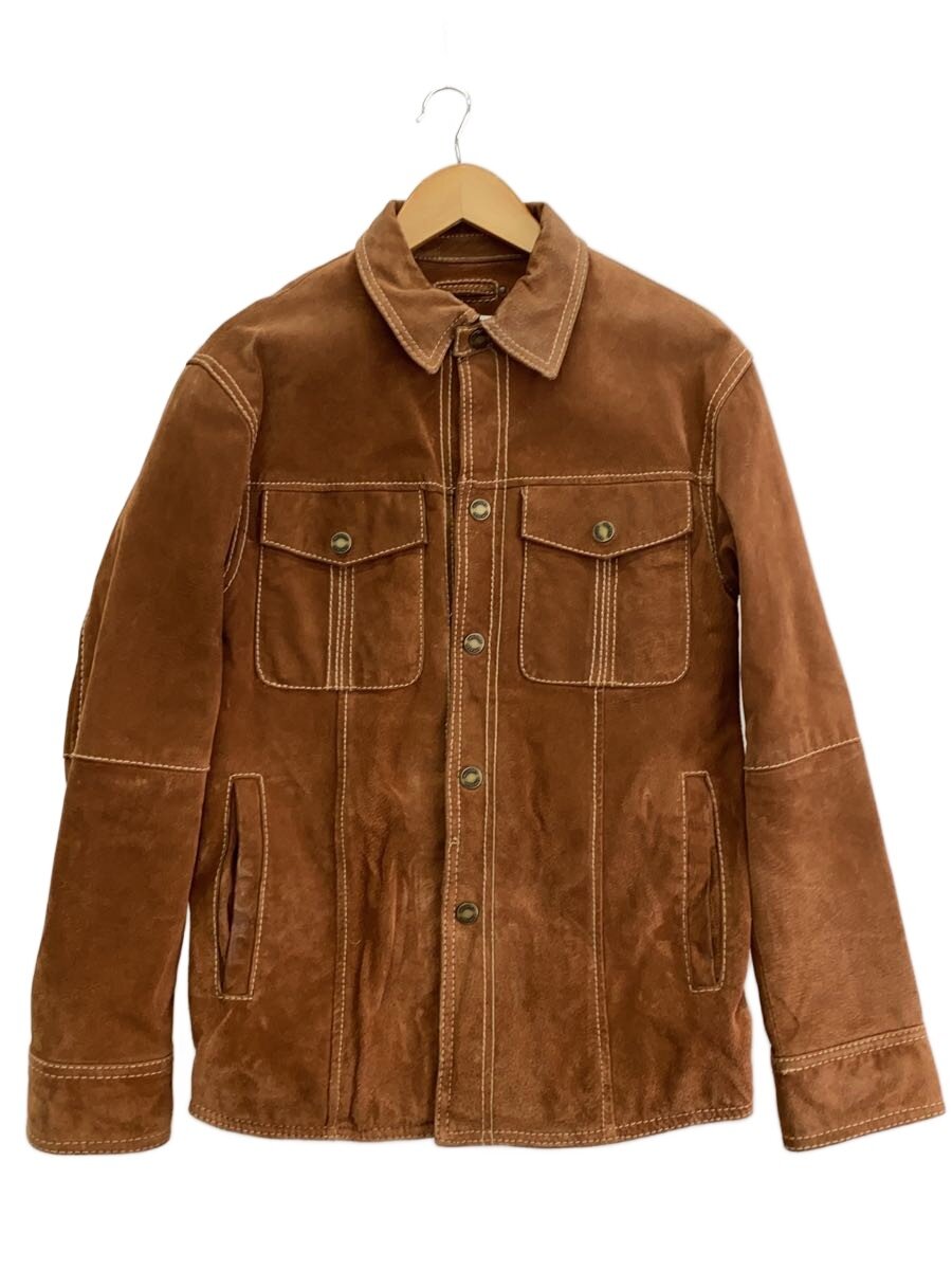 【中古】Wilsons Leather◆なめし革上衣・上衣/S/なめし革/BRW//【メンズウェア】