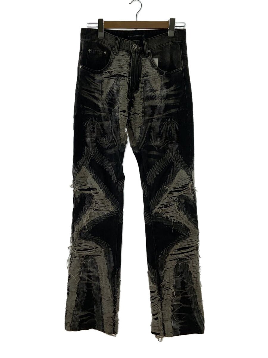 【中古】WHO DECIDES WAR◆ヨゴレ有/23FW/PATH DENIM/ボトム/28/デニム/BLK//【メンズウェア】｜2ｎｄ STREET 店