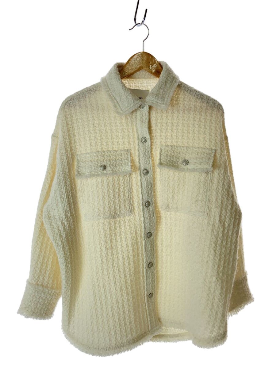 【中古】marmors◆24FW/上衣/36/羊毛/CRM/無地/0224301073【レディース御召しもの】