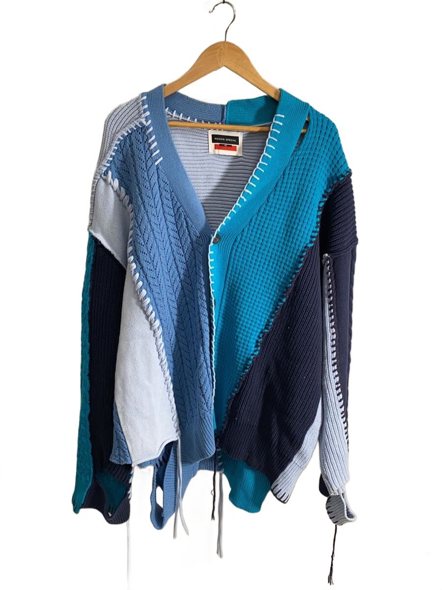 【中古】MAISON SPECIAL◆ジレー(朦々たる)/2/綿織物/BLU/11221361303【メンズウェア】