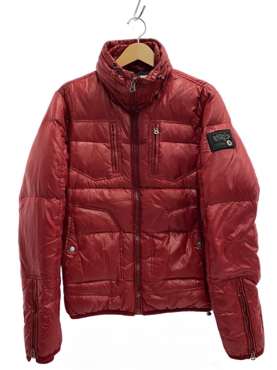 【中古】DIESEL◆ダウンジャケット/L/ポリエステル/RED【メンズウェア】｜2ｎｄ STREET 店