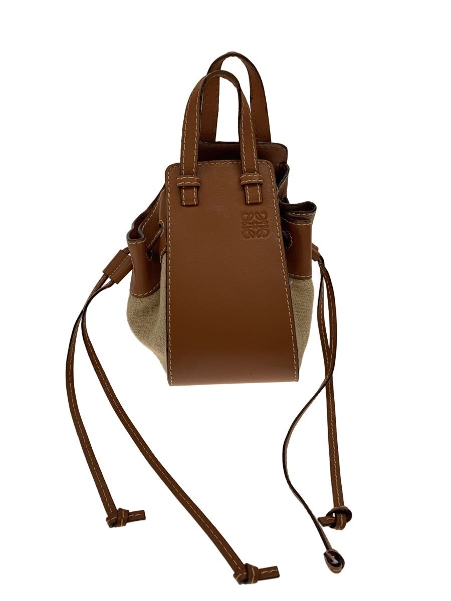 【中古】LOEWE◆ハンモックミニショルダーバッグ/なめし革/赤銅色/スレ傷・汚れ有//【御徒面子】