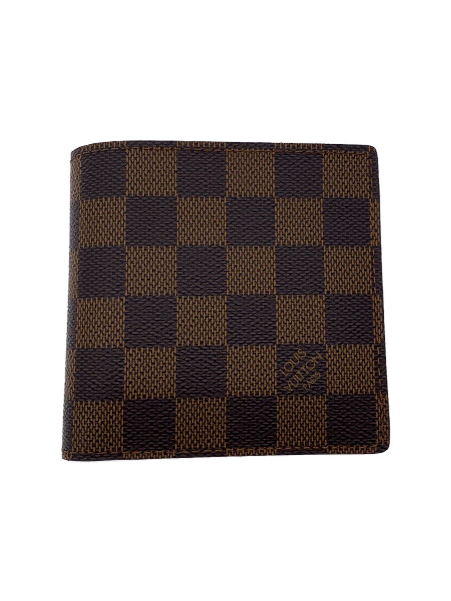 【中古】LOUIS VUITTON◆ポルト・フォイユ・マルコ_ダミエ・エベヌ_BRW/PVC/BRW/レディース【服飾雑貨他】 28,195円