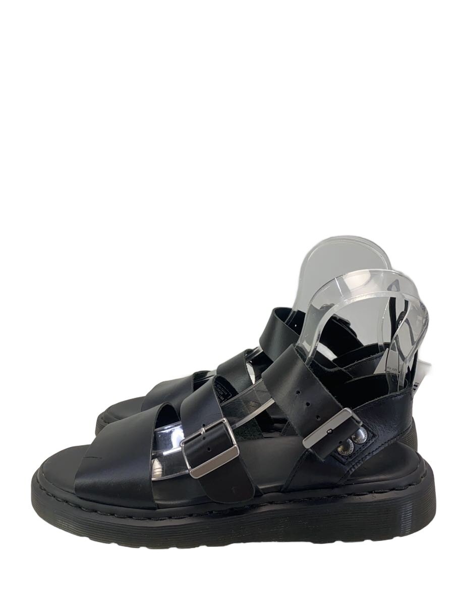 【中古】Dr.Martens◆サンダル/UK7/BLK/なめし革/GRYPHON【シューズ】