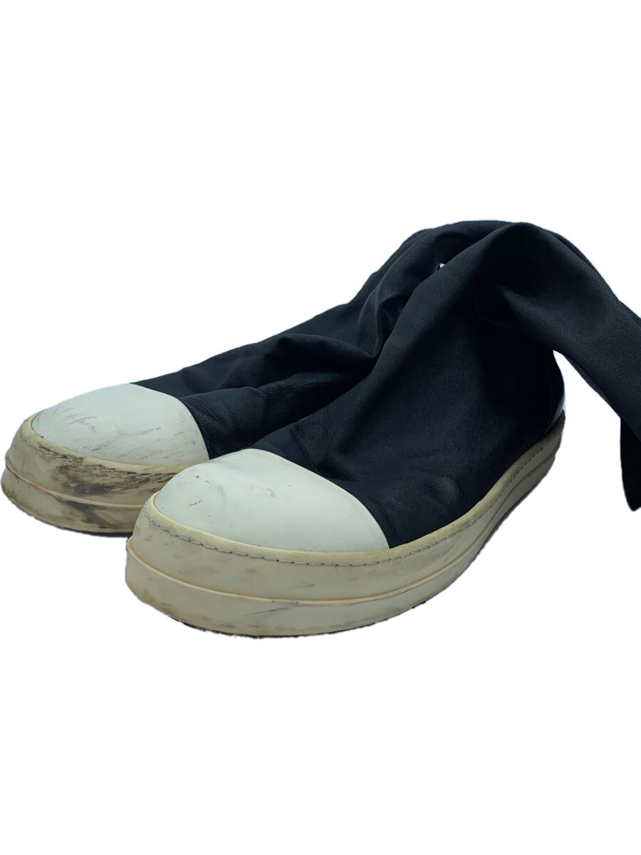 【中古】Rick Owens◆RAMONRS SOCK BOOTS/ハイカットスニーカー/44/黒いこと/なめし革【シューズ】