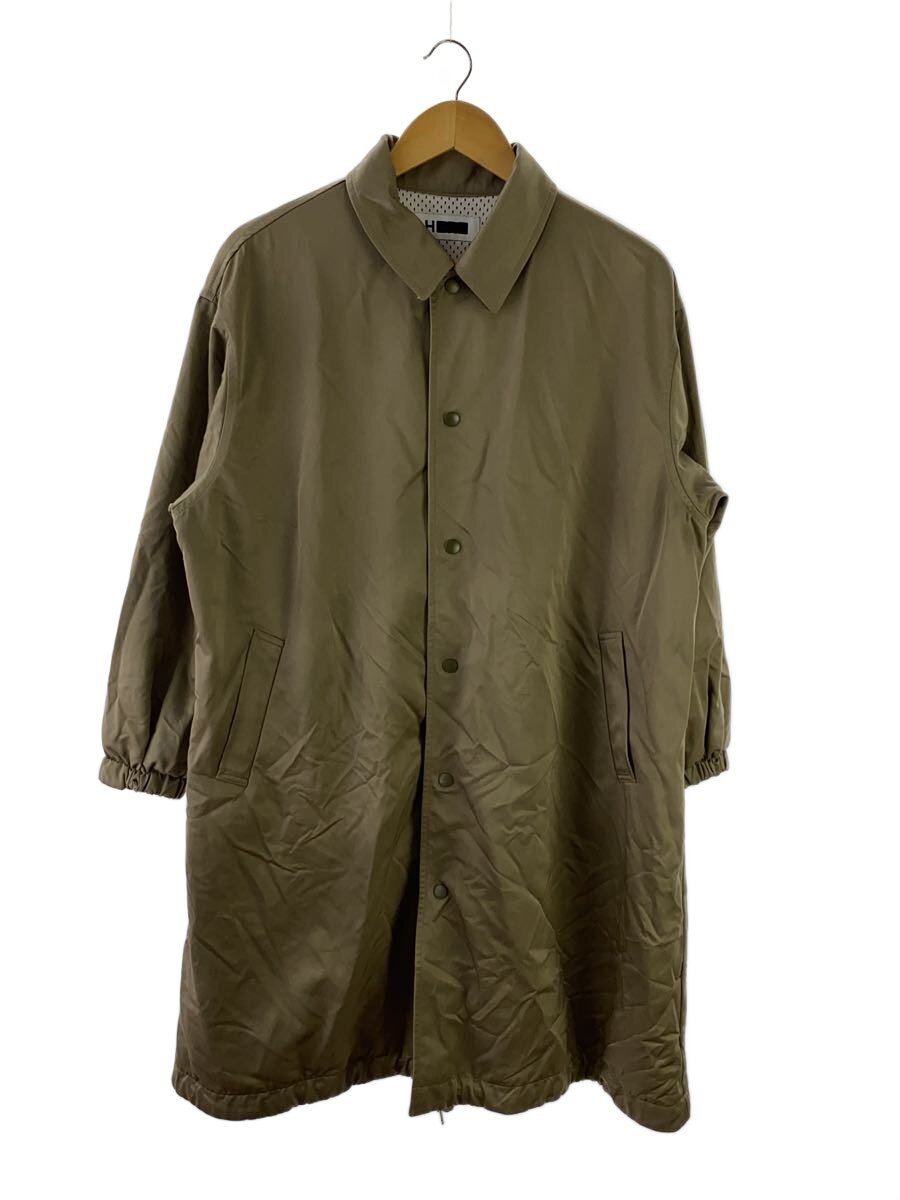 【中古】H BEAUTY\u0026YOUTH◆NYLON BIG COACH JACKET/上衣/M/ナイロン/BEG/1625-260-4528【レディース御召しもの】