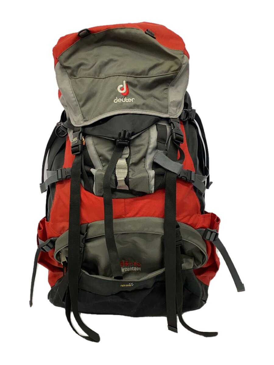 【中古】deuter◆背嚢/65+10空調設備タクト/RED【御徒面子】