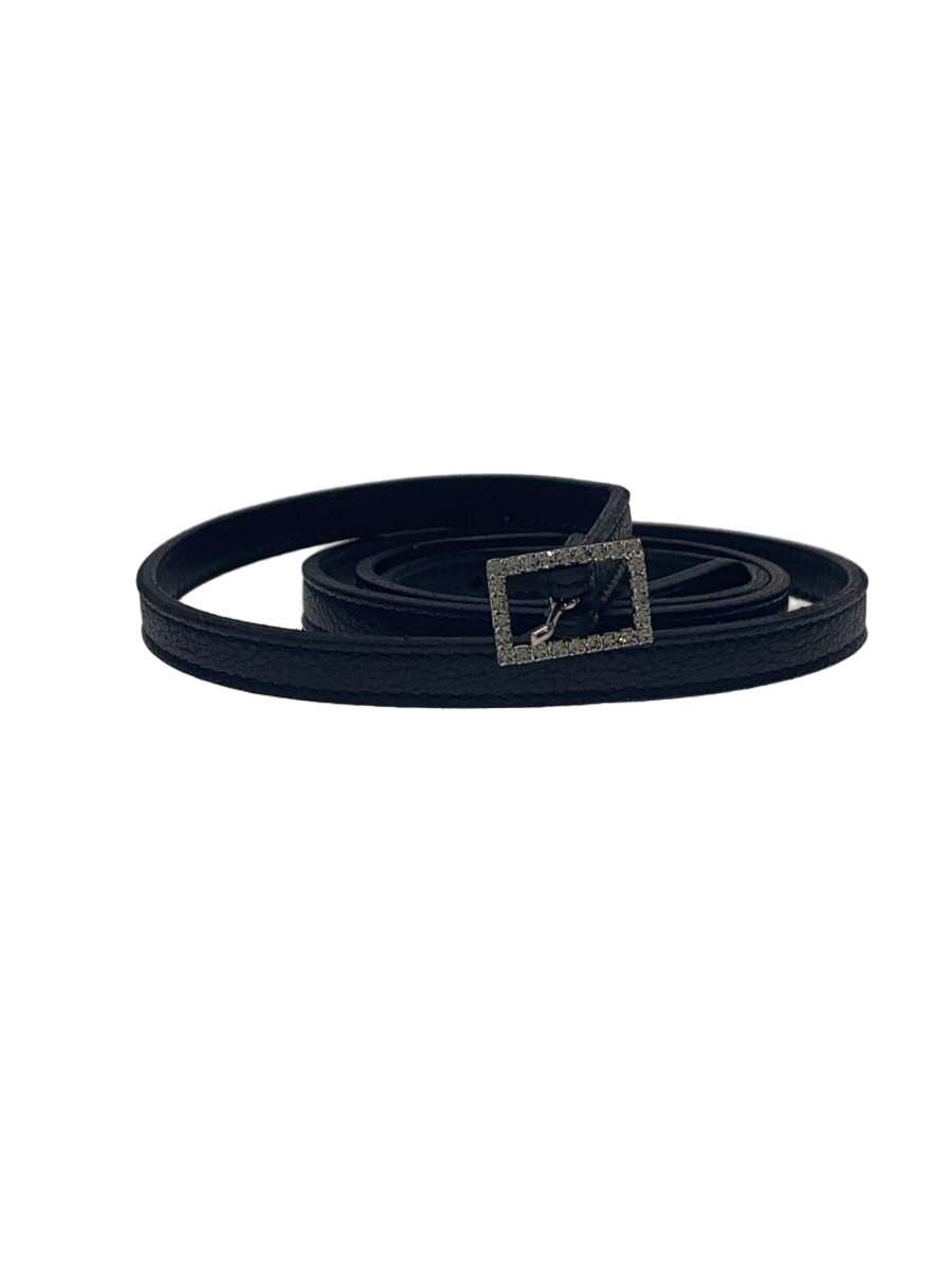 【中古】SAINT LAURENT◆三尺帯/なめし革/BLK/レディース/GRZ71085・70・0829【服飾雑貨他】