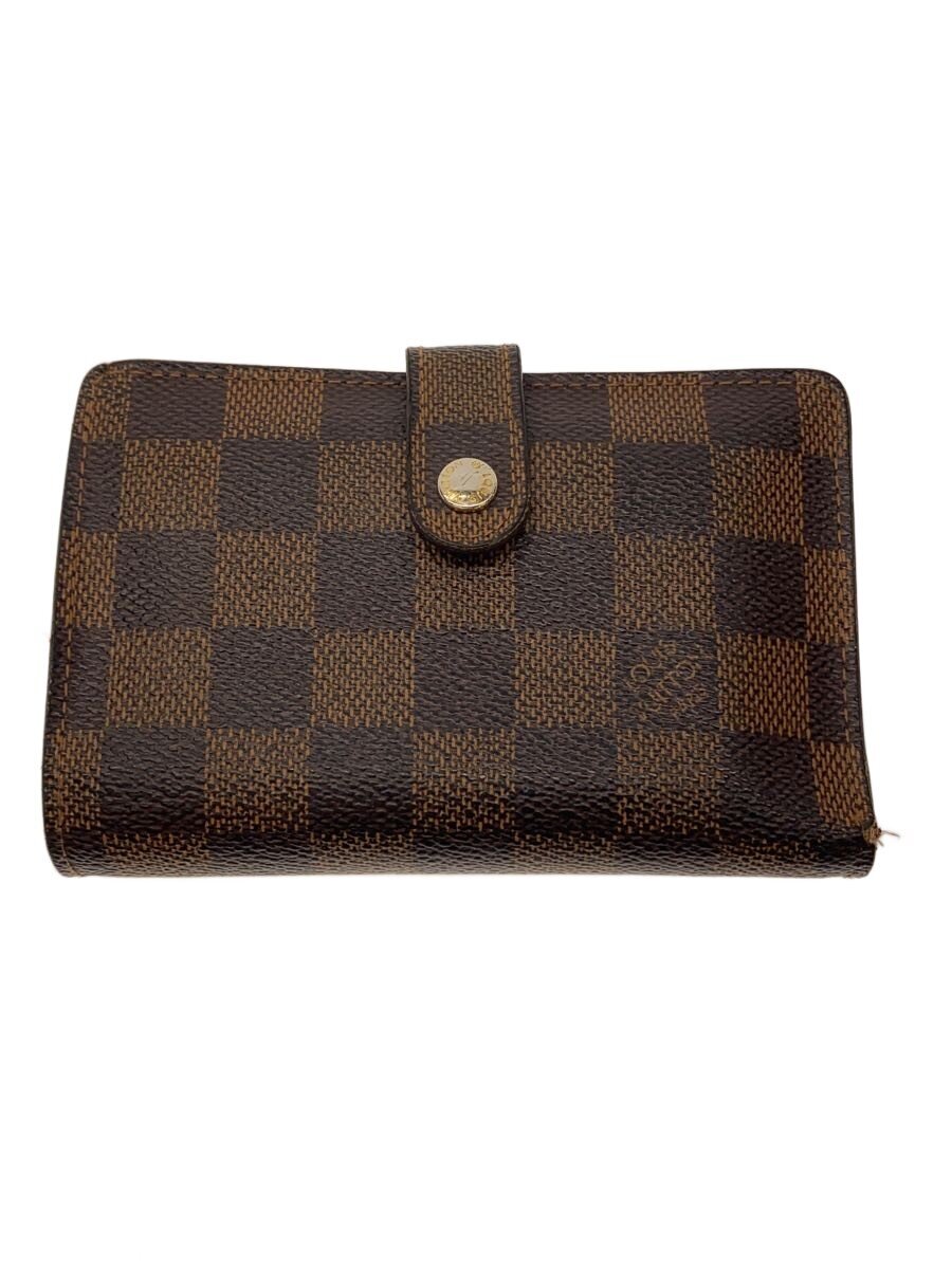 【中古】LOUIS VUITTON◆ポルト・モネ・ビエ・ヴィエノワ_ダミエ・エベヌ/PVC/BRW/総柄/レディース【服飾雑貨他】｜2ｎｄ STREET 店