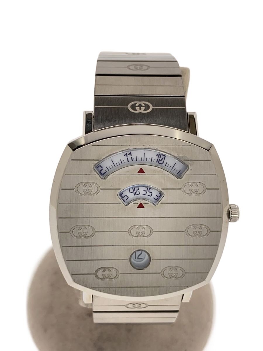 【中古】GUCCI◆GUCCI グッチ クォーツ腕時計/WHT/WHT/SS/157.3/グリップウォッチ38mm//【服飾雑貨他】｜2ｎｄ STREET 店