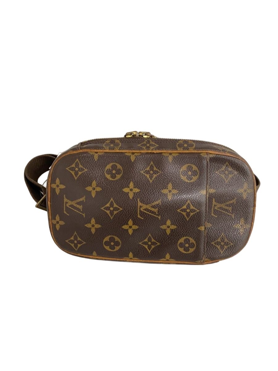 【中古】LOUIS VUITTON◆ポシェット・ガンジュ_モノグラム・帆布_BRW/PVC/BRW/モノグラム【御徒面子】