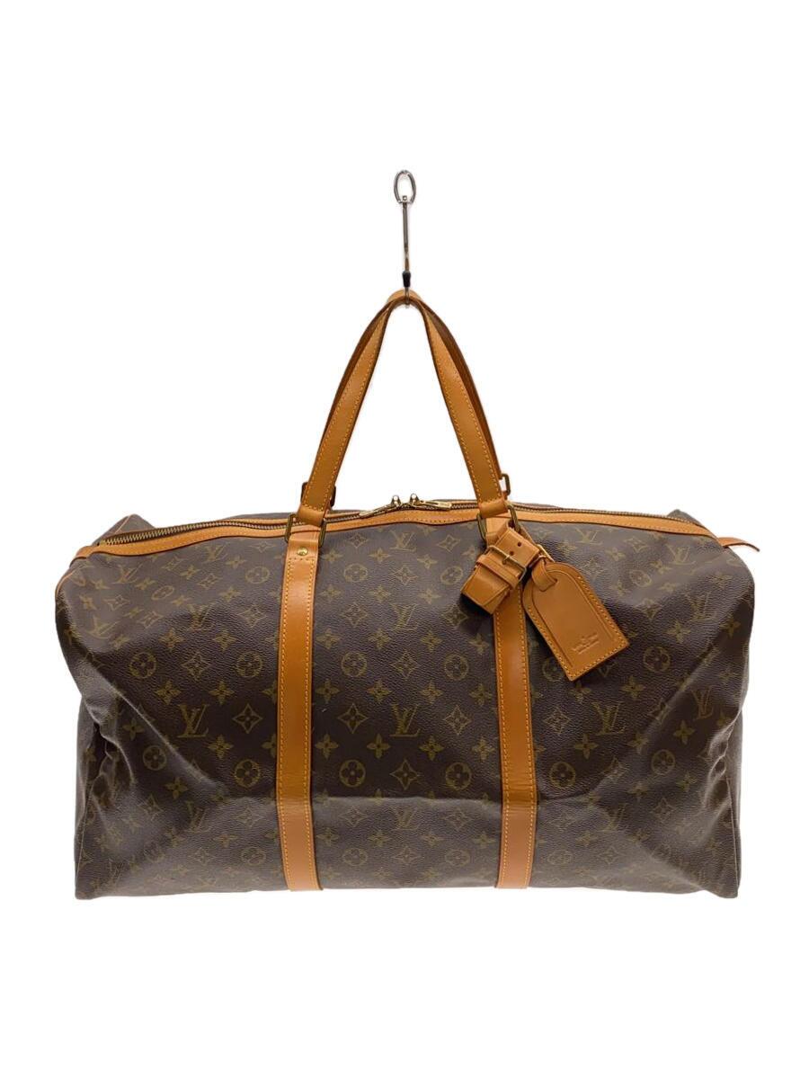 【中古】LOUIS VUITTON◆キーポル55_モノグラム・帆布_BRW/PVC/BRW【御徒面子】