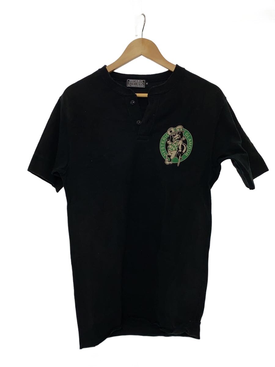 【中古】HYSTERIC GLAMOUR◆プルオーバー/ヘンリーのど首/M/綿織物/BLK/02231CT21【メンズウェア】