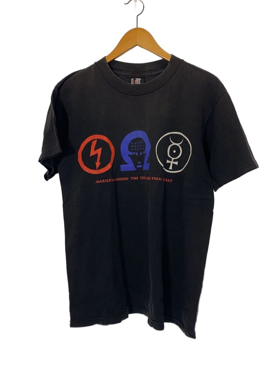 【中古】giant◆00s/マリリンマンソン/THE THIRD AND FINAL BEAST/プルオーバー/M/綿織物/BLK/刷り上げる【メンズウェア】