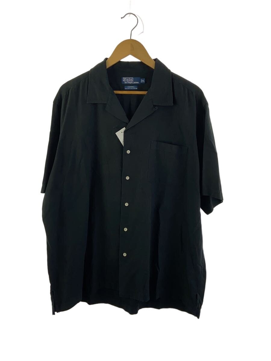 【中古】POLO RALPH LAUREN◆CALDWELL/半袖シャツ/XL/シルク/BLK//【メンズウェア】|2nd STREET 店