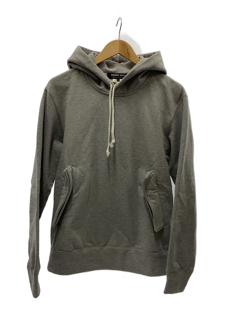 【中古】COMME des GARCONS HOMME DEUX◆紐ヨゴレ/パーカー/S/コットン/GRY/dj-t003【メンズウェア】｜2ｎｄ STREET 店
