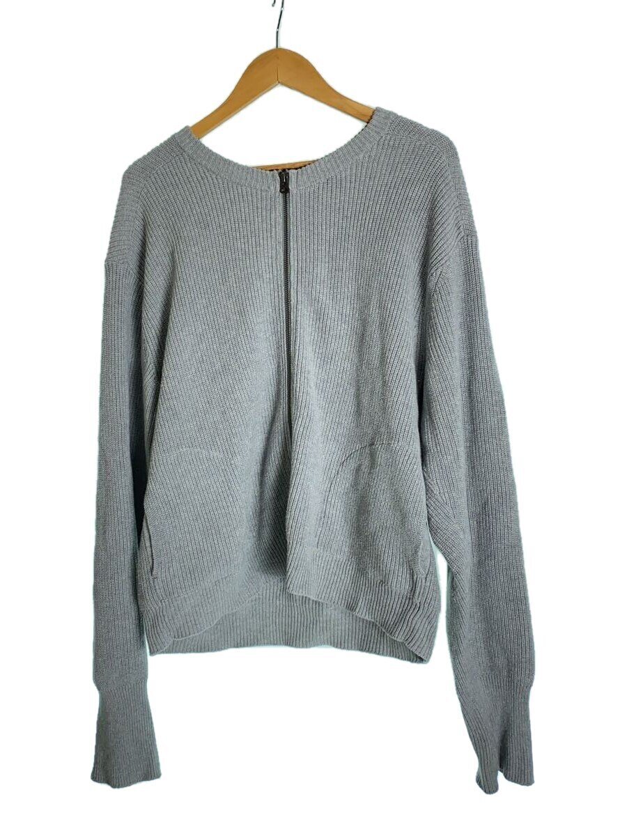 【中古】JieDa◆24SS/ZIPUPKNIT/GRY/無地【メンズウェア】