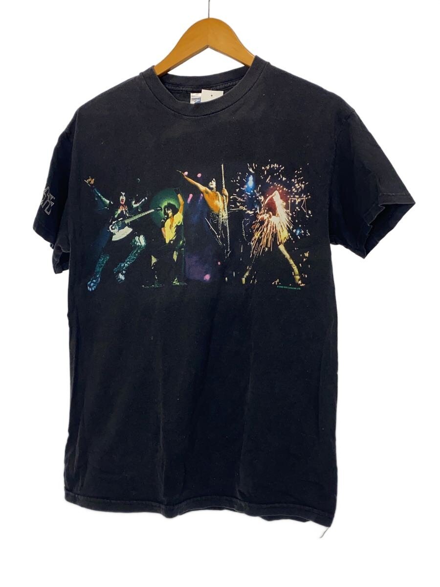 【中古】00s/USA製/KISS/複製権/2TENNESSEE RIVER/プルオーバー/M/綿織物/BLK/プリ【メンズウェア】