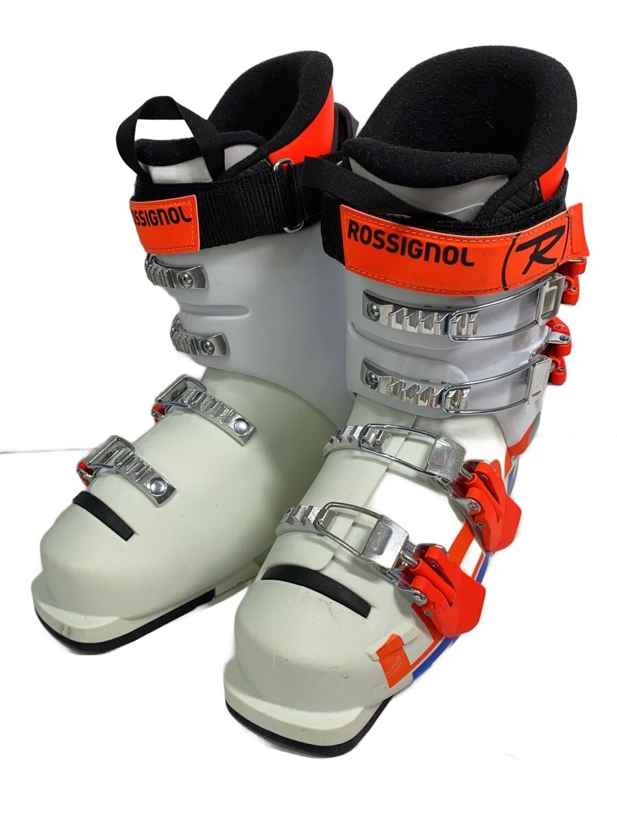 【中古】ROSSIGNOL◆スキーブーツ/22.5cm/WHT/ジュニア/HERO JR 65【スポーツ】