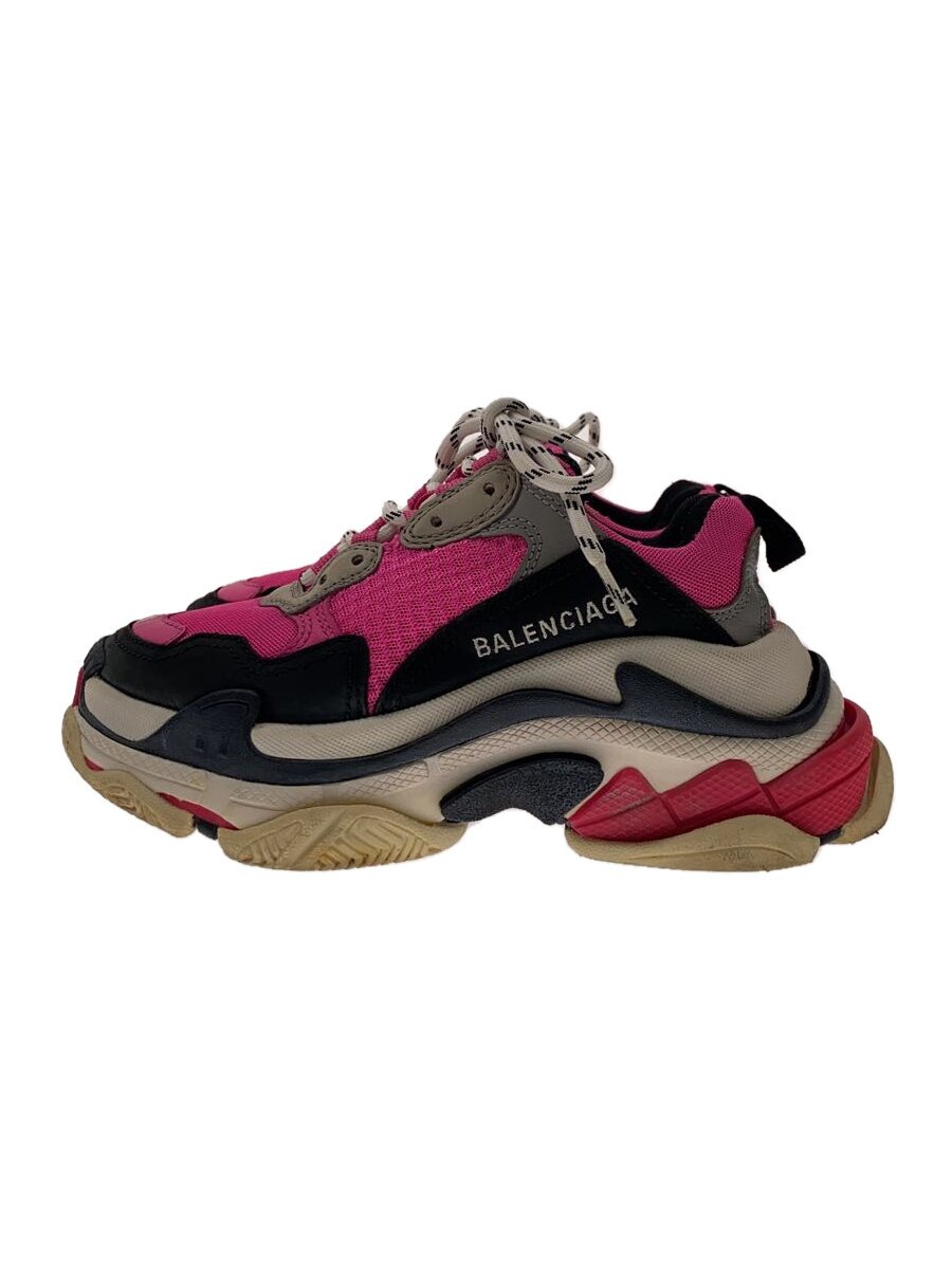 【中古】BALENCIAGA◆TRIPLE S/トリプルエス/ローカットスニーカー/22.5糎/PNK/524039【シューズ】