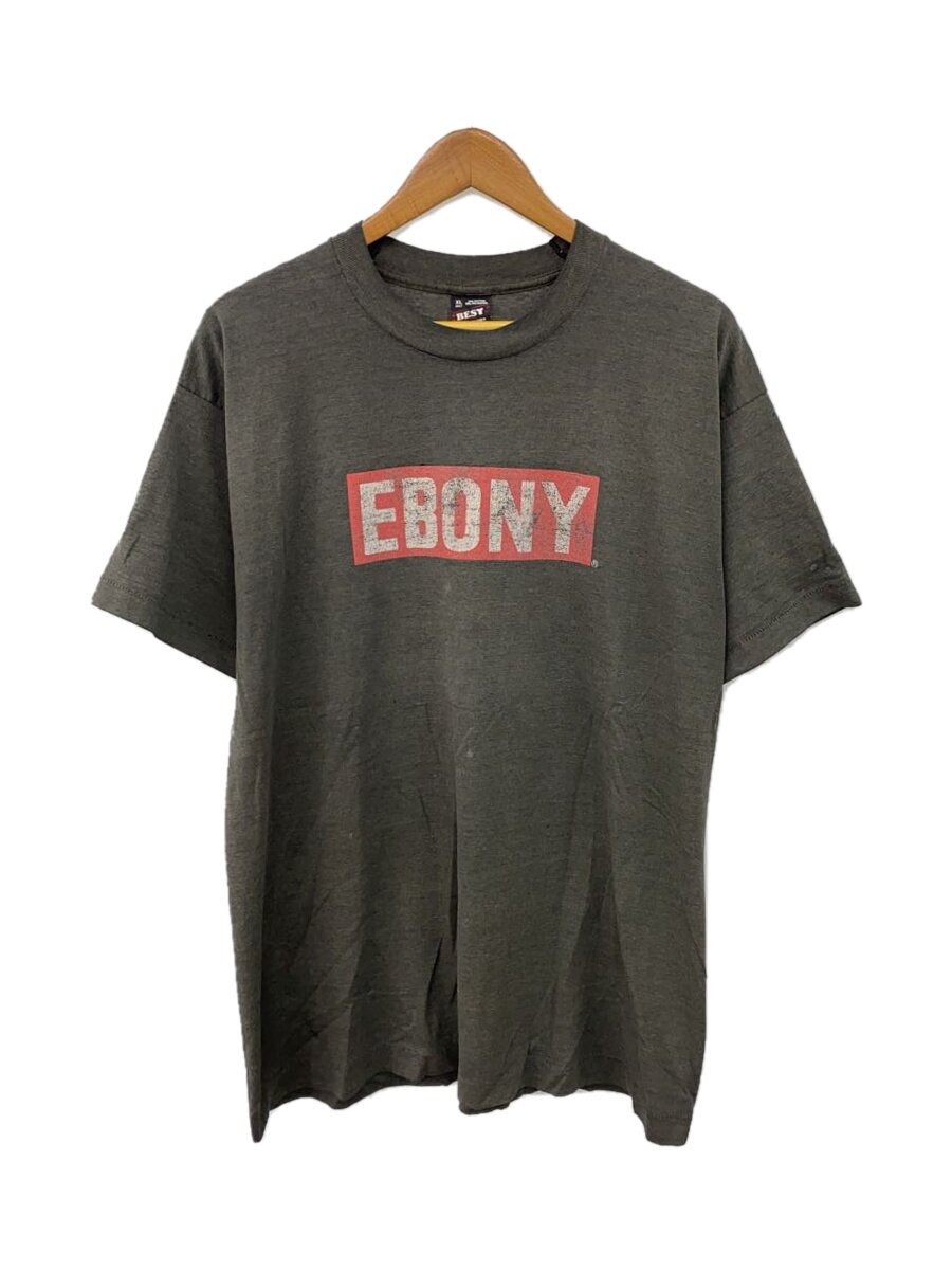 【中古】FRUIT OF THE LOOM◆ebony/BEST/シングル編み目/広告業プルオーバー/90s/XL/綿織物/GRY【メンズウェア】