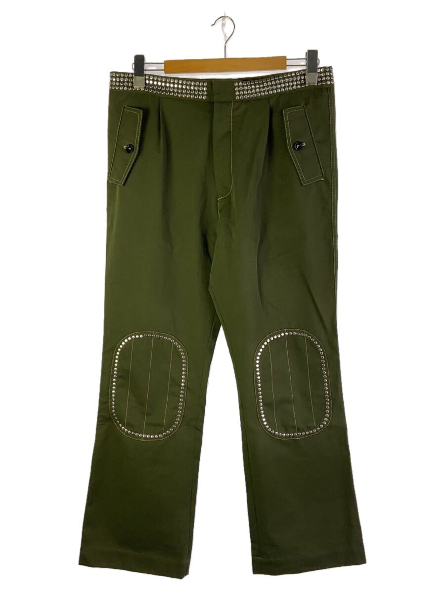 【中古】WALES BONNER◆23AW Tommorow Trousers/48/コットン/GRN/無地/MS23TR09-CO02【メンズウェア】|2nd STREET 店