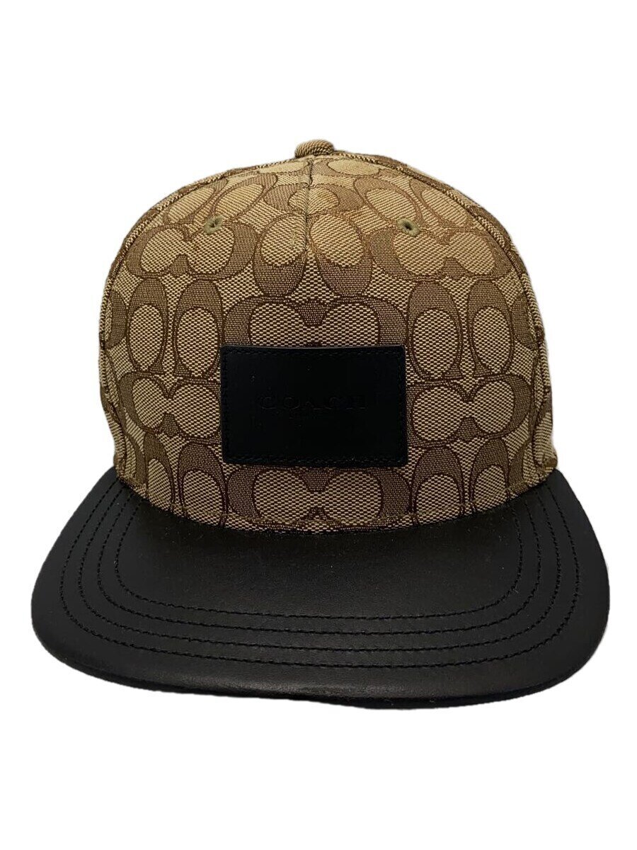 【中古】COACH◆鳥打ち帽/--/綿織物/CML/総柄/メンズ【服飾雑貨他】