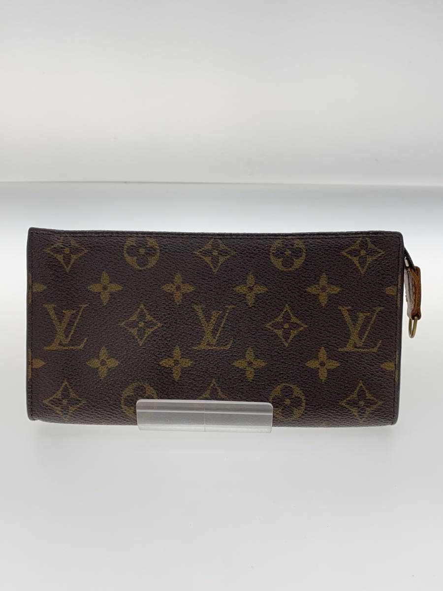 【中古】LOUIS VUITTON◆ポッシュ・トワレット15_モノグラム・帆布/PVC/BRW/モノグラム//【御徒面子】