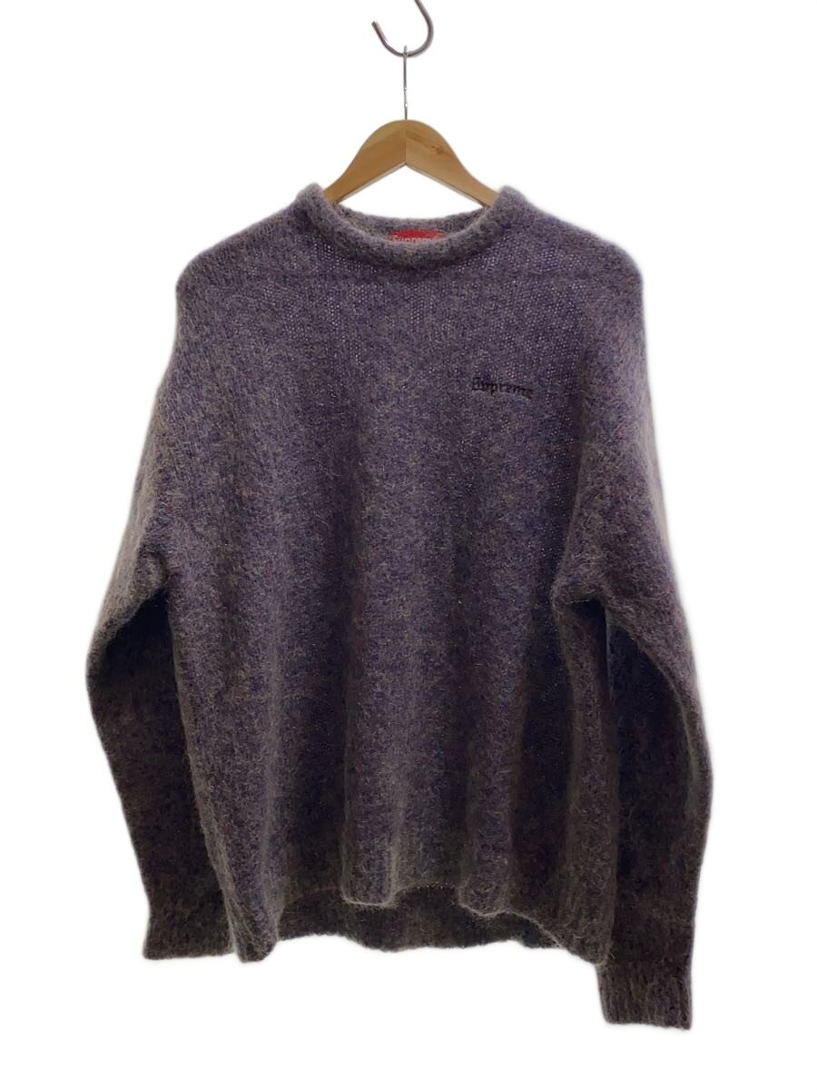【中古】Supreme◆22AW/MOHAIR SWEATER/編み物・スウェーター(朦々たる)/L/パープル【メンズウェア】