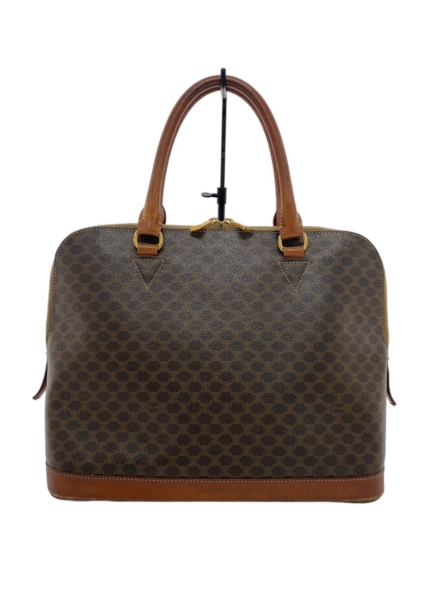 【中古】CELINE◆ハンドバック/なめし革/BRW【御徒面子】