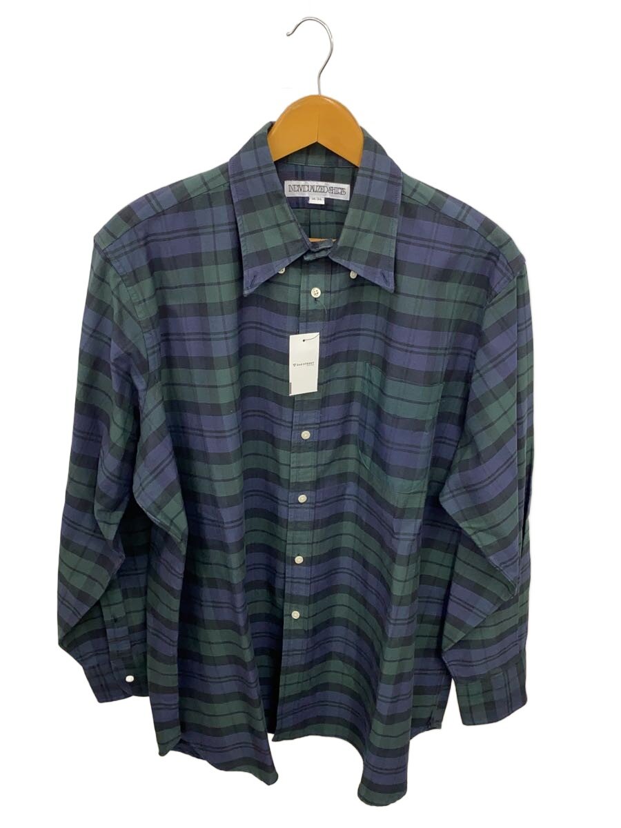 【中古】individualized shirts◆長袖プルオーバー/16/綿織物/GRN/読み合わせる【メンズウェア】