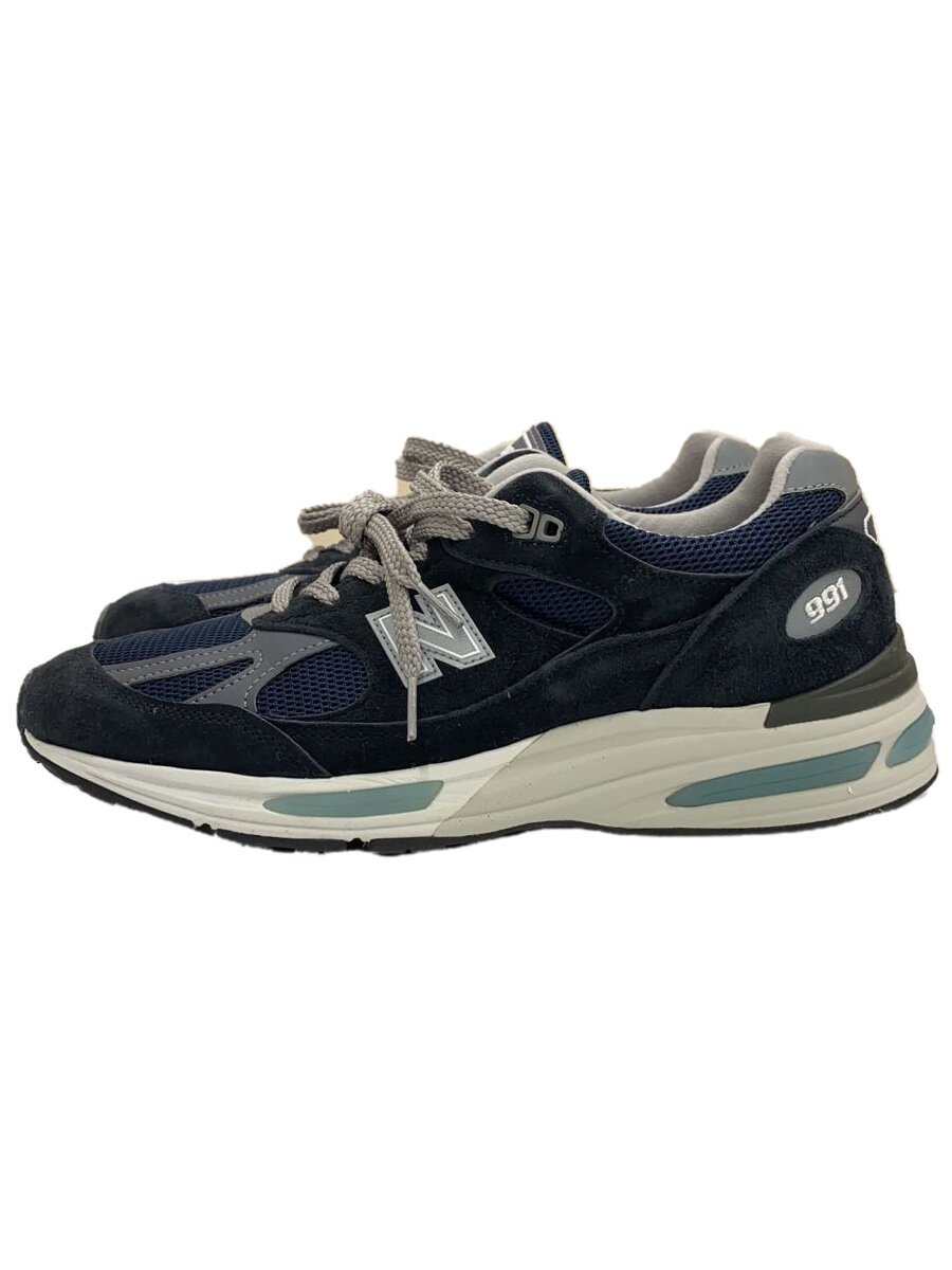 【中古】NEW BALANCE◆ローカットスニーカー/US8.5/NVY/U991NV2【シューズ】