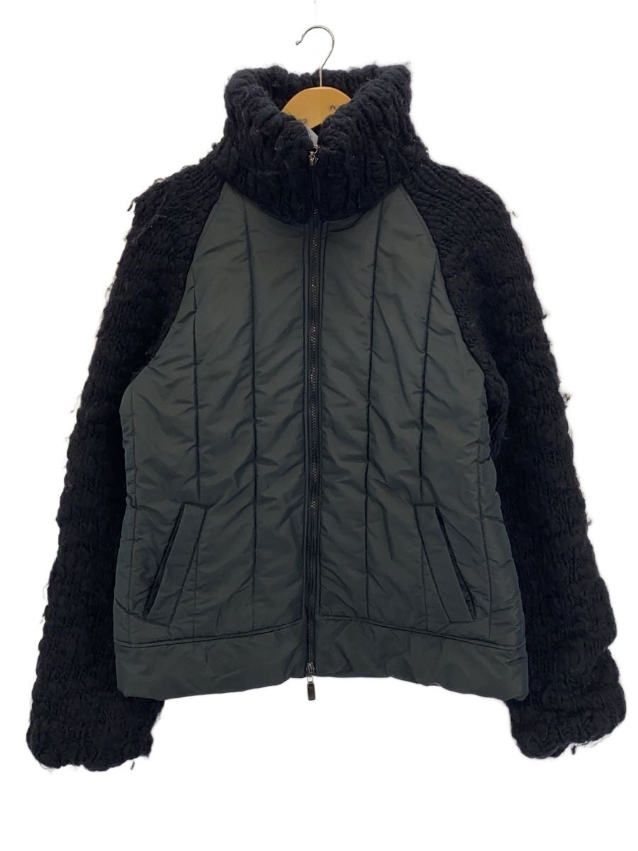 【中古】ETRO◆上衣/M/ポリエステル/BLK/カシミアドッキングブルゾン【レディースお召しもの】