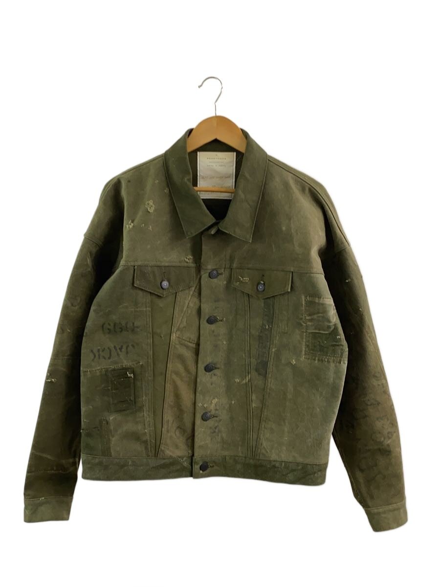 【中古】READYMADE◆OVERSIZEWORKJACKET/ミリタリー上衣/--/綿織物/KHK【メンズウェア】