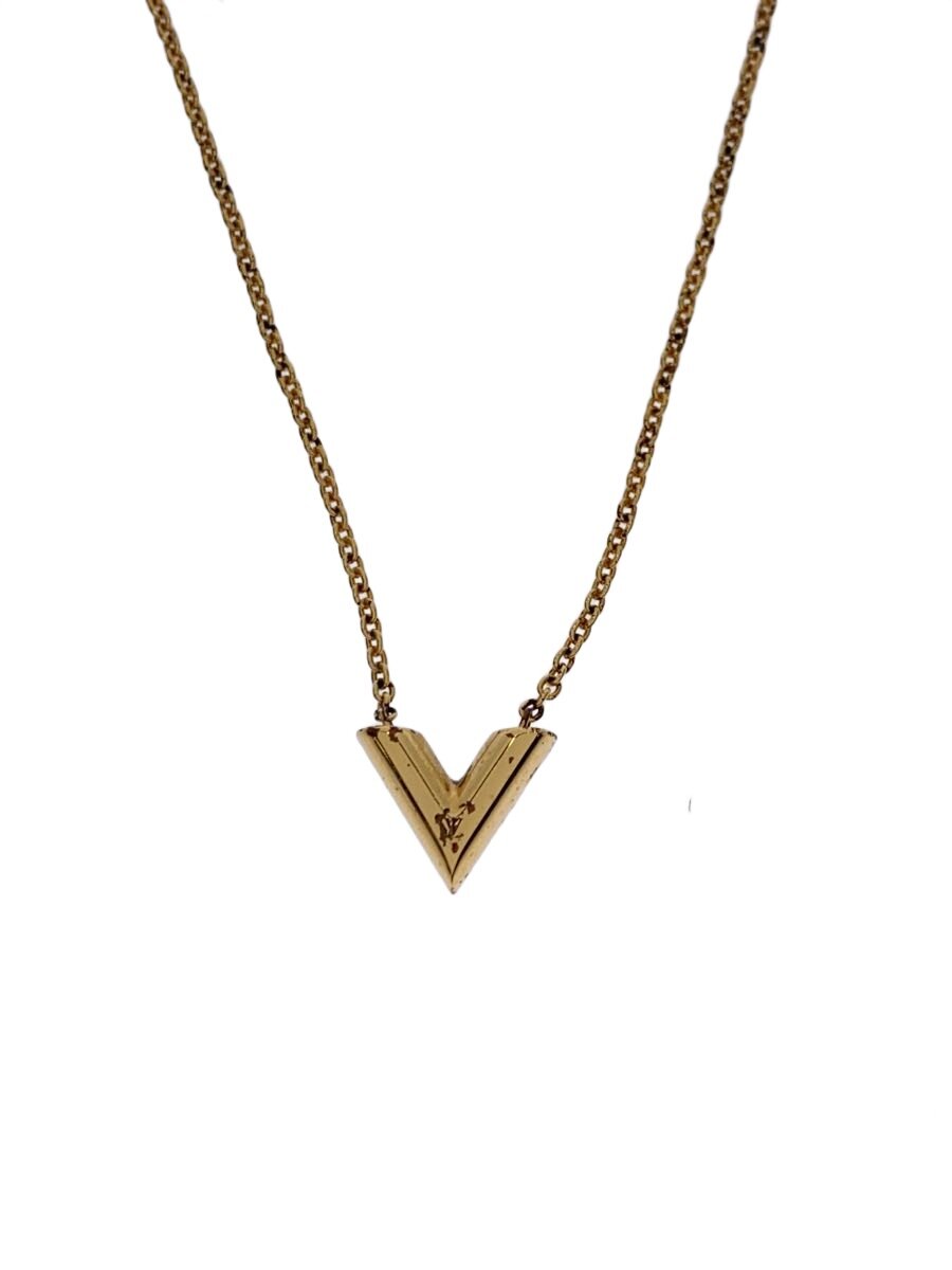 【中古】LOUIS VUITTON◆ネックレス・エセンシャルV/--/GLD/レディース//【服飾雑貨他】