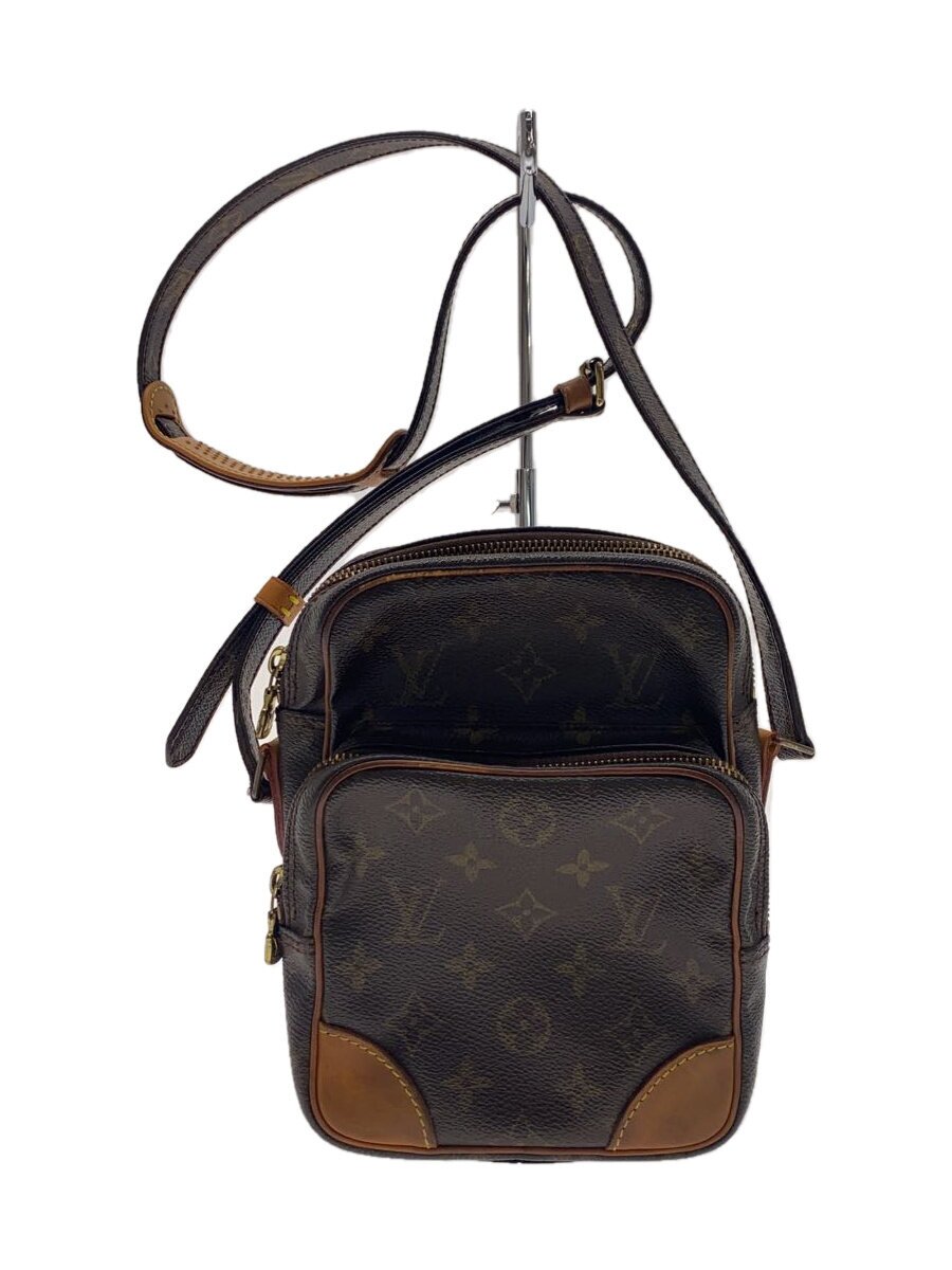 【中古】LOUIS VUITTON◆アマゾン_モノグラム・帆布_BRW/PVC/BRW【御徒面子】