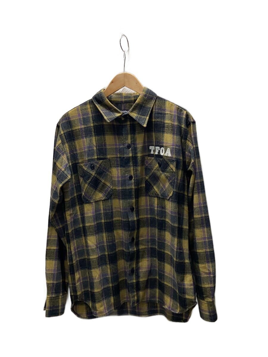 【中古】CROWS×WORST◆長袖ティーシャツ/XL/ポリエステル/YLW//【メンズウェア】