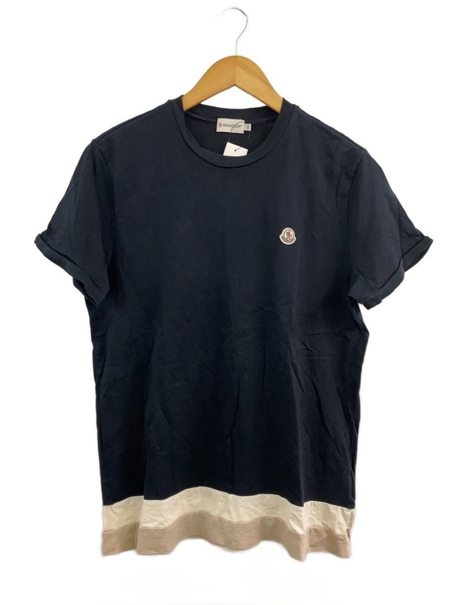 【中古】MONCLER◆ティーシャツ/L/綿織物/BLK【レディース御召しもの】