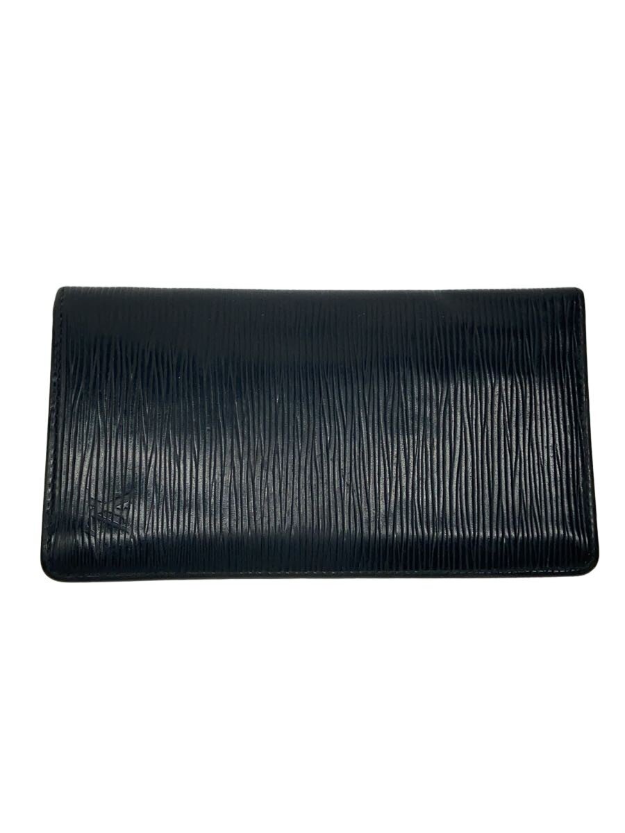 【中古】LOUIS VUITTON◆ポルト・カルト・クレディ・円_エピ/なめし革/BLK/メンズ【服飾雑貨他】