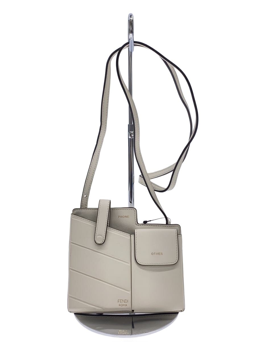 【中古】FENDI◆ショルダーバッグ/レザー/WHT【バッグ】｜2ｎｄ STREET 店