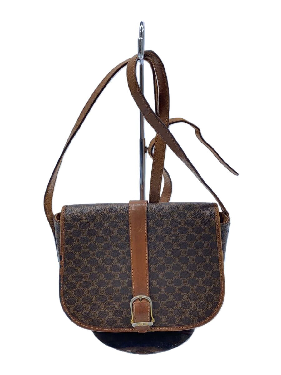 【中古】CELINE◆ショルダーバッグ/--/BRW/総柄/M08//【御徒面子】