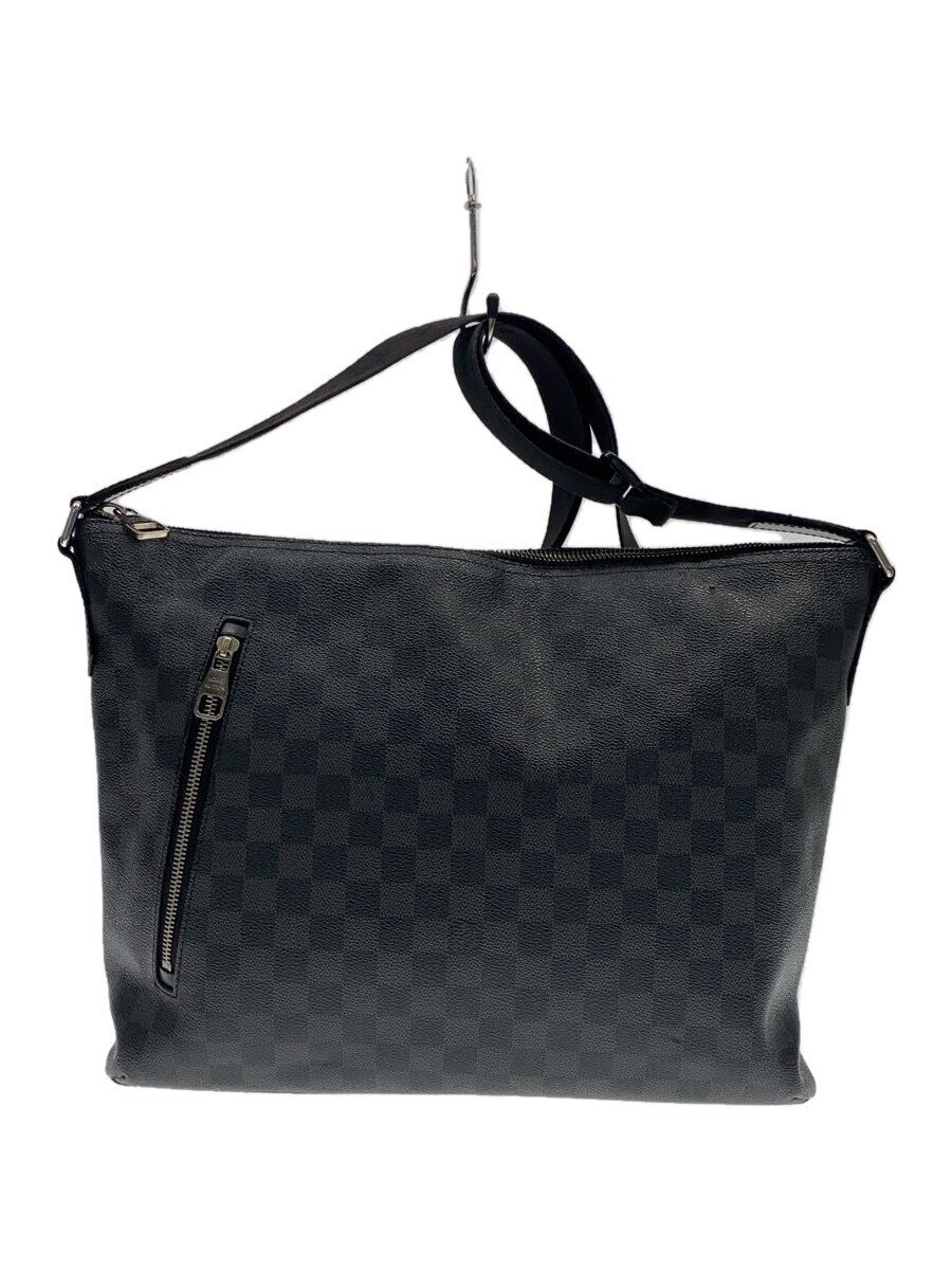 【中古】LOUIS VUITTON◆1)ミックMM_ダミエ・グラフィット_BLK/PVC/BLK【御徒面子】