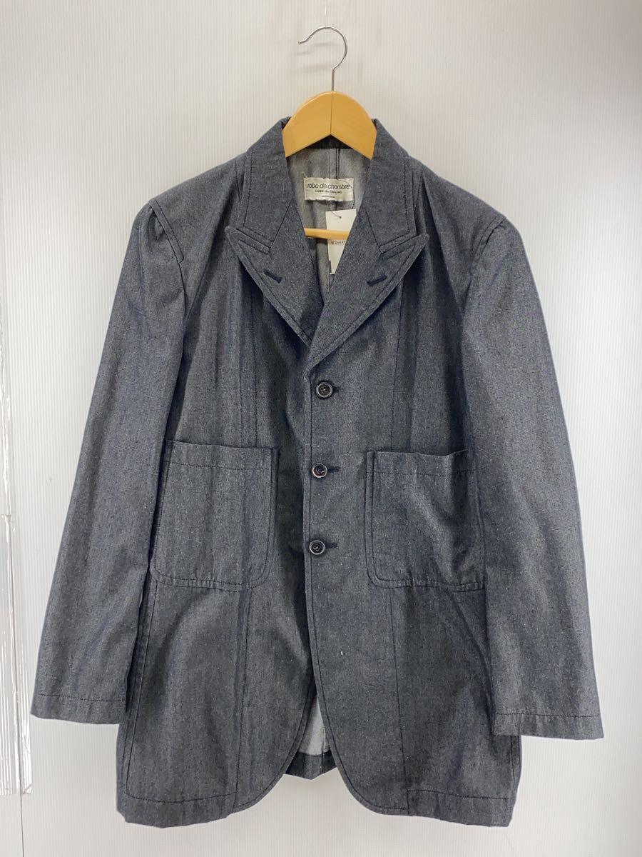 【中古】robe de chambre COMME des GARCONS◆テーラードジャケット/厚地の外套/AD1997/ポリエステル/GRY/rj-100180//【レディース御召しもの】