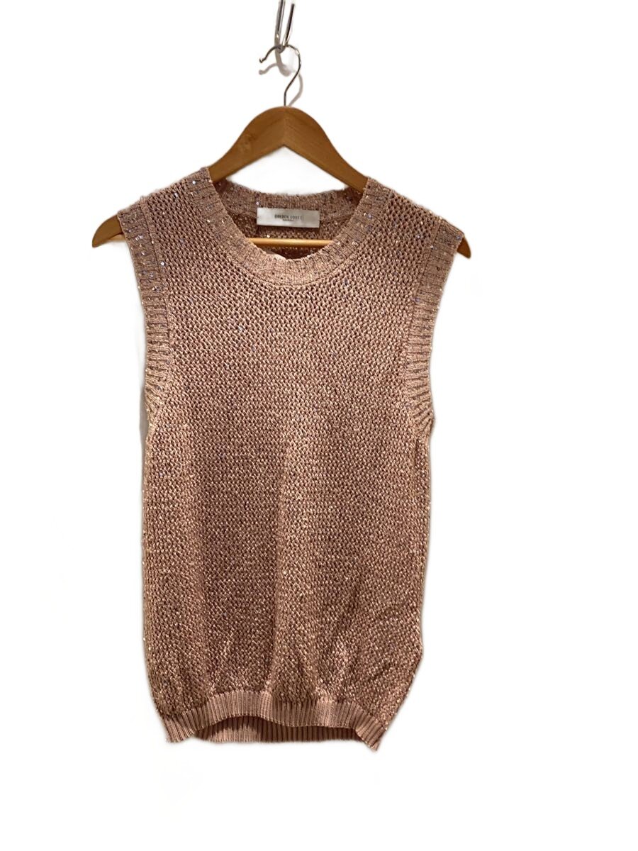 【中古】GOLDEN GOOSE◆スパンコール/編み物より良い(朦々たる)/--/--/サクラ色/無地【レディースお召しもの】