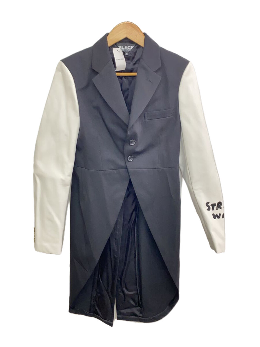 【中古】BLACK COMME des GARCONS◆テーラードジャケット/S/ポリエステル/BLK/1K-J003/AD2022//【レディース御召しもの】