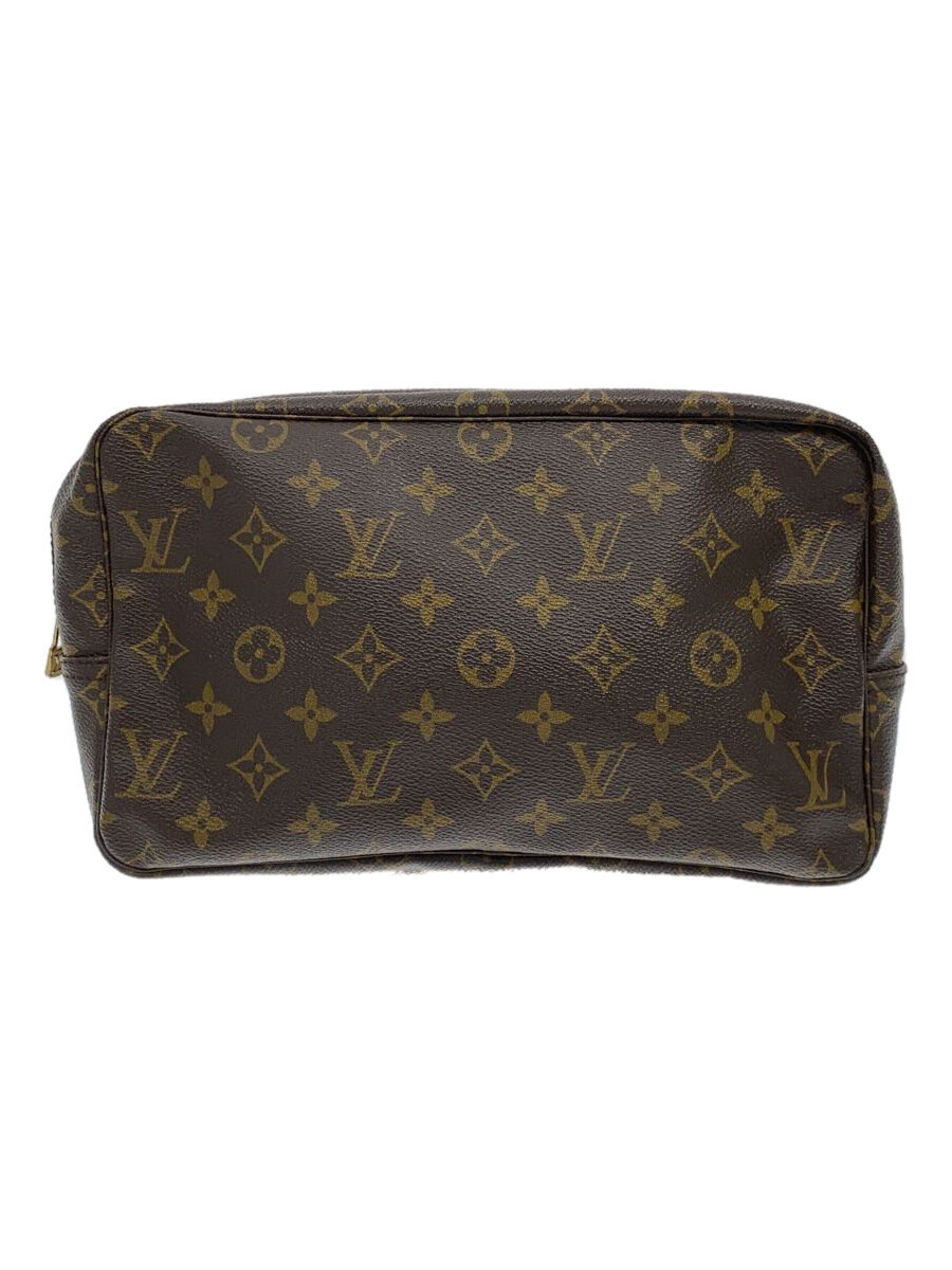 【中古】LOUIS VUITTON◆トゥルース・トワレット28_モノグラム・帆布_BRW/PVC/BRW//【御徒面子】