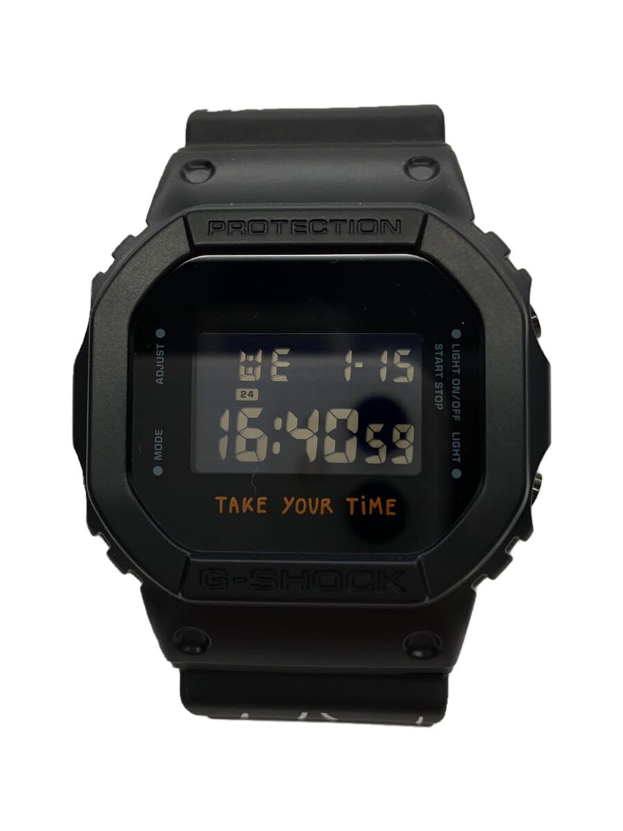 【中古】CASIO◆×Javier Calleja/石英ウオッチ/デジタル/天然ゴム/DW-56002G22-1JR【服飾雑貨他】