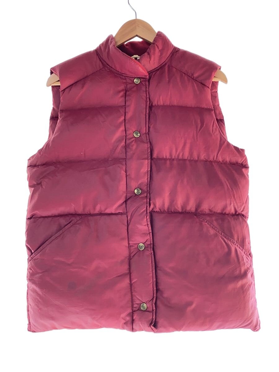 【中古】EDDIE BAUER◆ダウンベスト/L/ナイロン/RED/無地【メンズウェア】｜2ｎｄ STREET 店