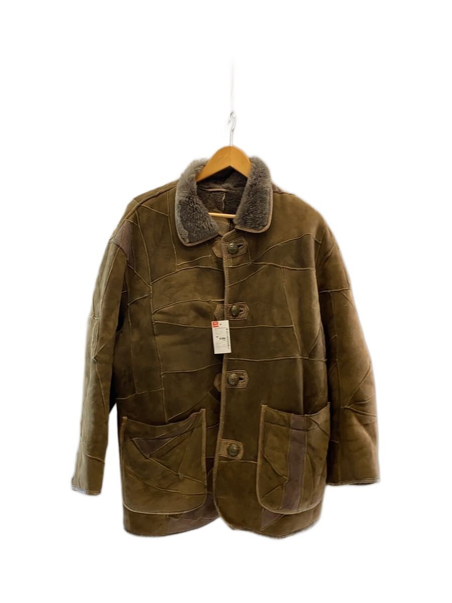 【中古】HAI SPORTING GEAR◆80～90s/パッチワーク/ムートンジャケット/レザージャケット・ブルゾン/M/スウェード/BRW//【メンズウェア】｜2ｎｄ STREET 店